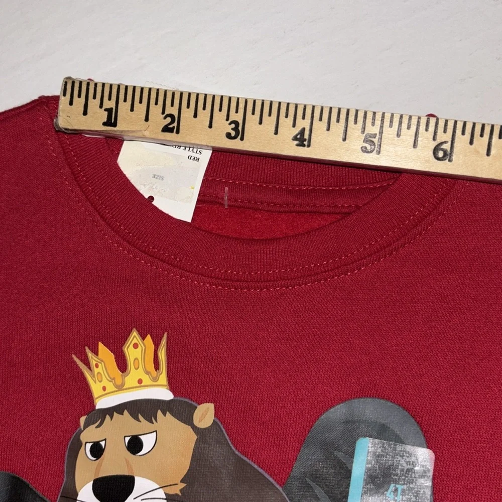 KING MOONRACER 4T Red Long Sleeve Sweatshirt Rudolph The Red Nose Reindeer